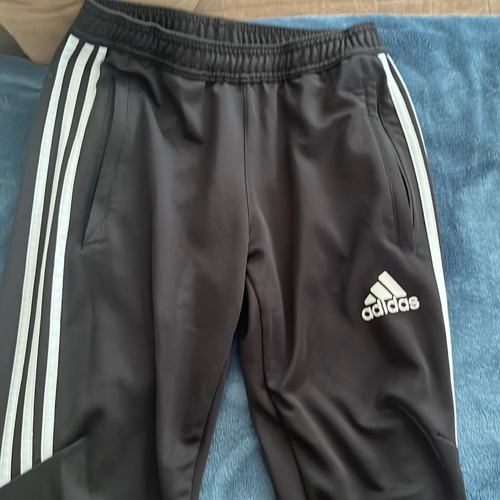 adidas track joggers with calf zipper